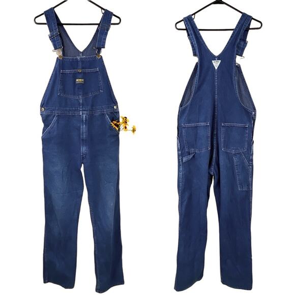 Vintage OshKosh B’gosh Overalls 33 x 31 Classic Made in USA Country Farm Denim